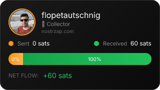 NostrZap stats badge