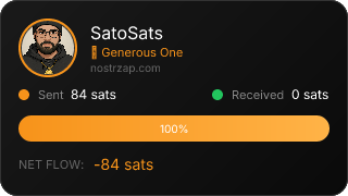 NostrZap stats badge