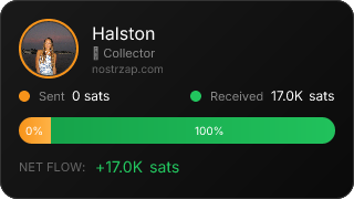 NostrZap stats badge