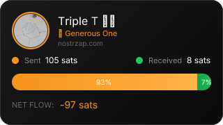 NostrZap stats badge