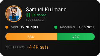 NostrZap Stats