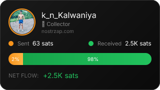 NostrZap stats badge