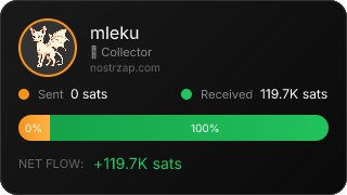 NostrZap stats badge