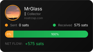 NostrZap stats badge