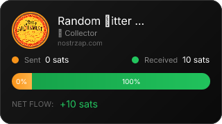 NostrZap stats badge