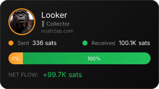 NostrZap stats badge