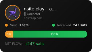 NostrZap stats badge