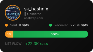 NostrZap stats badge