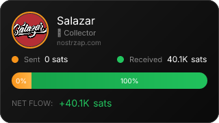 NostrZap stats badge