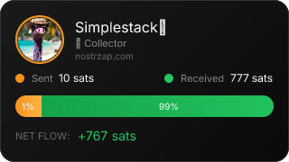 NostrZap Stats