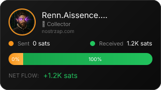 NostrZap stats badge
