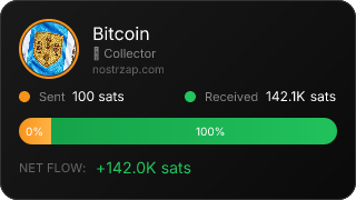 NostrZap stats badge