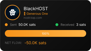 NostrZap stats badge