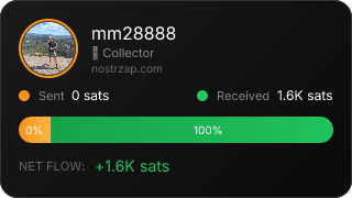 NostrZap stats badge