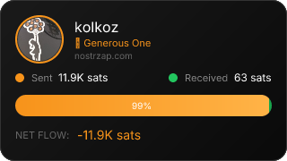 NostrZap stats badge