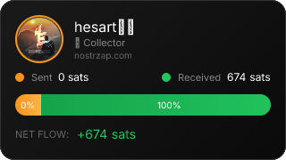 NostrZap stats badge