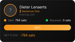 NostrZap stats badge