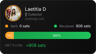 NostrZap stats badge