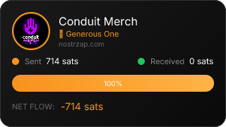 NostrZap stats badge