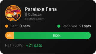 NostrZap stats badge