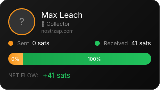 NostrZap stats badge