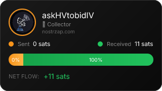NostrZap stats badge