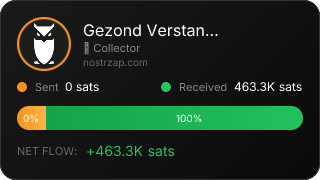 NostrZap stats badge
