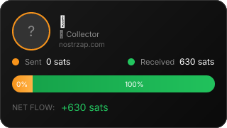 NostrZap stats badge