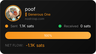 NostrZap stats badge