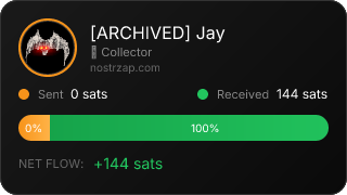 NostrZap stats badge