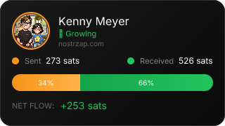NostrZap stats badge