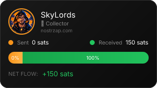 NostrZap stats badge