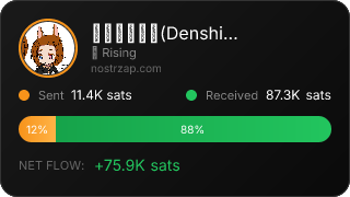 NostrZap Stats