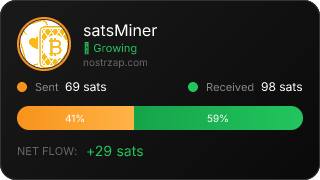 NostrZap stats badge
