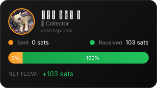 NostrZap stats badge