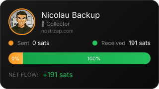 NostrZap stats badge