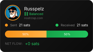 NostrZap stats badge