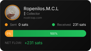 NostrZap stats badge