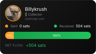 NostrZap stats badge
