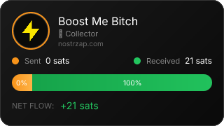 NostrZap stats badge