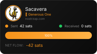 NostrZap stats badge