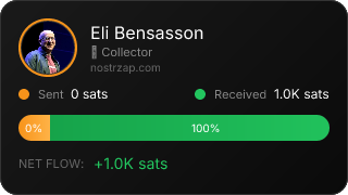 NostrZap stats badge