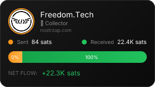 NostrZap stats badge