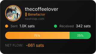 NostrZap stats badge