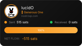 NostrZap stats badge