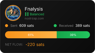 NostrZap stats badge