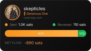 NostrZap stats badge