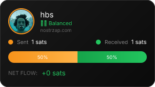 NostrZap stats badge