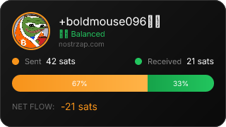 NostrZap stats badge