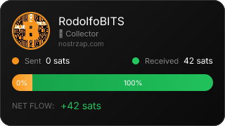 NostrZap stats badge